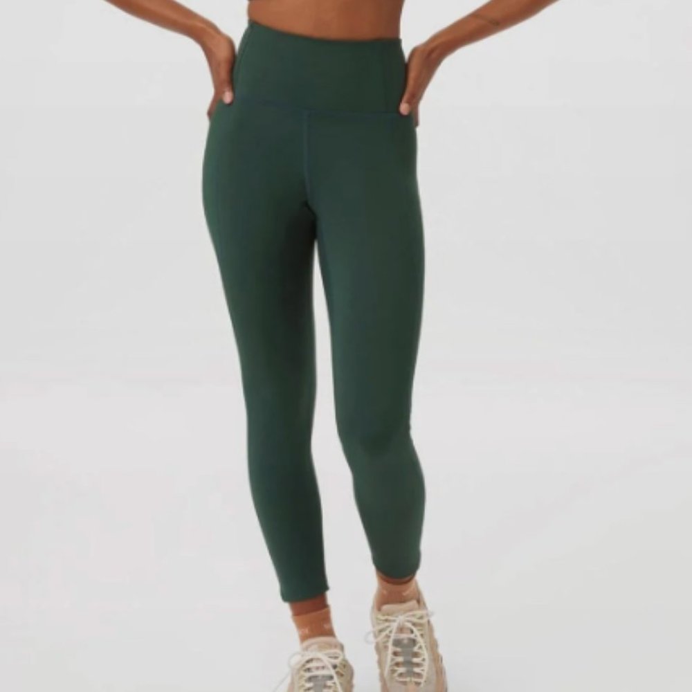 Girlfriend Collective Moss Green Leggings (L)